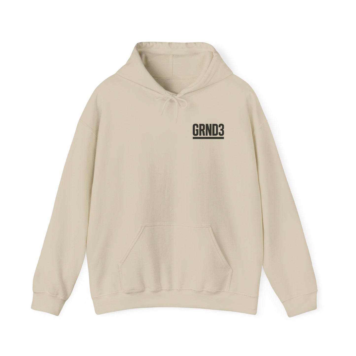 Chic Unisex Hoodie with GRND3 Design | Cozy Fashion, Streetwear Style, Hooded Sweatshirt, Gift for Him or Her, Perfect for Fall